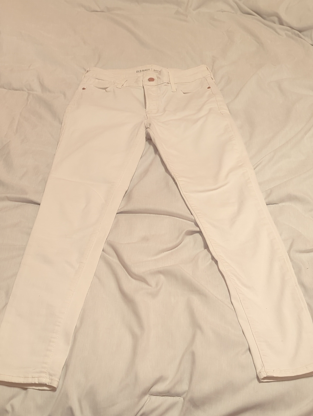 Old Navy Women's White Skinny Jeans